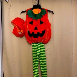 Jack o Lantern costume for 2-4 year old child.